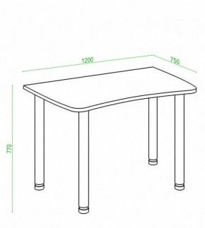 Стол офисный Домино Лайт СКЛ-Софт120МО в Ханты-Мансийске - hanty-mansiysk.mebel24.online | фото 3