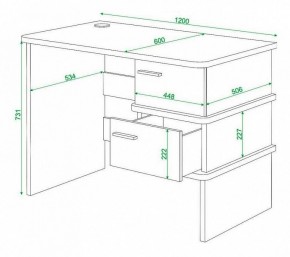 Стол письменный Домино нельсон СД-15С в Ханты-Мансийске - hanty-mansiysk.mebel24.online | фото 3