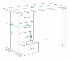 Стол письменный Домино нельсон СКМ-50 в Ханты-Мансийске - hanty-mansiysk.mebel24.online | фото 5