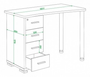 Стол письменный Домино нельсон СКМ-50 в Ханты-Мансийске - hanty-mansiysk.mebel24.online | фото 5