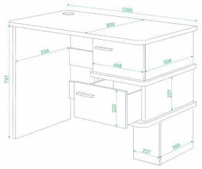 Стол письменный Домино СД-15 С в Ханты-Мансийске - hanty-mansiysk.mebel24.online | фото 2