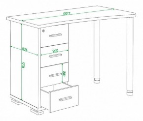 Стол письменный Домино СКМ-50 в Ханты-Мансийске - hanty-mansiysk.mebel24.online | фото 6