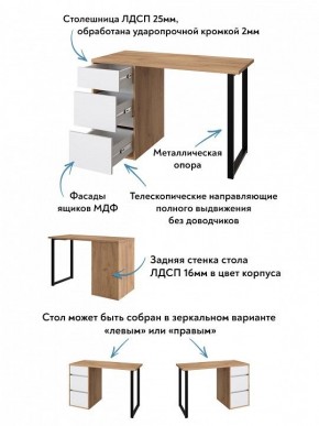 Стол письменный Эконом стандарт С-401 в Ханты-Мансийске - hanty-mansiysk.mebel24.online | фото 6