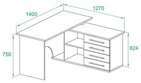 Стол письменный КСТ-109Л в Ханты-Мансийске - hanty-mansiysk.mebel24.online | фото 3