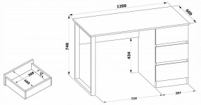 Стол письменный СПм-205 в Ханты-Мансийске - hanty-mansiysk.mebel24.online | фото 4