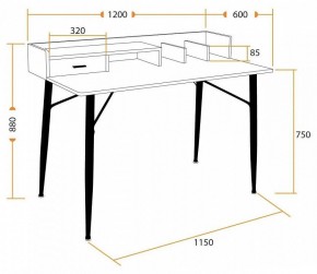 Стол письменный WD-13 в Ханты-Мансийске - hanty-mansiysk.mebel24.online | фото