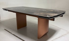 Стол ПУАНТО 200 TITANIUM LAWA NERO, керамика / МЕДЬ каркас М-City в Ханты-Мансийске - hanty-mansiysk.mebel24.online | фото 3