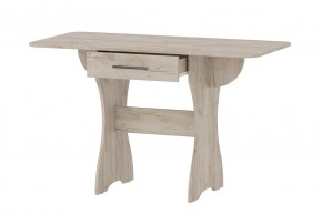 Стол раскладной с ящиком (Дуб Крафт Серый) в Ханты-Мансийске - hanty-mansiysk.mebel24.online | фото 1