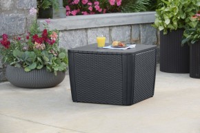 Стол-сундук Лузон Плюс (Luzon Plus Flat Wicker), графит в Ханты-Мансийске - hanty-mansiysk.mebel24.online | фото 1