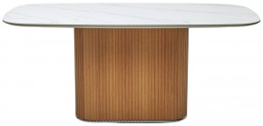 Стол TAMPA 180 цвет БЕЛЫЙ МРАМОР M326, керамика / Каркас OAK, ®DISAUR в Ханты-Мансийске - hanty-mansiysk.mebel24.online | фото 9