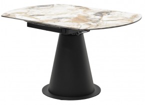 Стол TERAMO 135 GLOSS GRAND JADE SOLID CERAMIC, керамика, поворотн.механизм / Черный каркас, ®DISAUR в Ханты-Мансийске - hanty-mansiysk.mebel24.online | фото 10