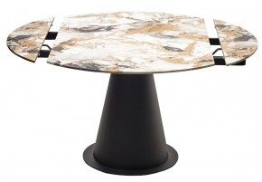 Стол TERAMO 135 GLOSS GRAND JADE SOLID CERAMIC, керамика, поворотн.механизм / Черный каркас, ®DISAUR в Ханты-Мансийске - hanty-mansiysk.mebel24.online | фото 14