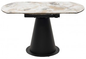 Стол TERAMO 135 GLOSS GRAND JADE SOLID CERAMIC, керамика, поворотн.механизм / Черный каркас, ®DISAUR в Ханты-Мансийске - hanty-mansiysk.mebel24.online | фото 16