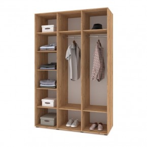 СТОУН С31 Шкаф 3-х створчатый (дуб золотой/графит) в Ханты-Мансийске - hanty-mansiysk.mebel24.online | фото 3