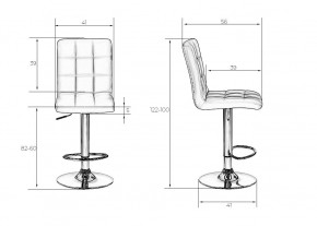Стул барный DOBRIN KRUGER, античный коричневый в Ханты-Мансийске - hanty-mansiysk.mebel24.online | фото