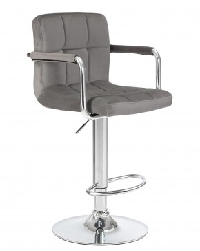 Стул барный DOBRIN KRUGER ARM, серый велюр (MJ9-75) в Ханты-Мансийске - hanty-mansiysk.mebel24.online | фото 2