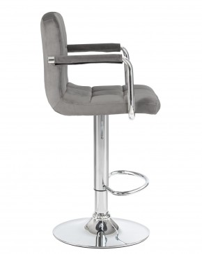 Стул барный DOBRIN KRUGER ARM, серый велюр (MJ9-75) в Ханты-Мансийске - hanty-mansiysk.mebel24.online | фото 3