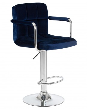 Стул барный DOBRIN KRUGER ARM, синий велюр (MJ9-117) в Ханты-Мансийске - hanty-mansiysk.mebel24.online | фото