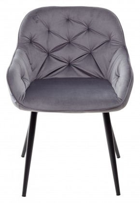 Стул BREEZE BLUVEL-14 GREY, велюр / черный каркас М-City в Ханты-Мансийске - hanty-mansiysk.mebel24.online | фото 5