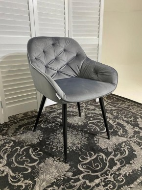 Стул BREEZE BLUVEL-14 GREY, велюр / черный каркас М-City в Ханты-Мансийске - hanty-mansiysk.mebel24.online | фото 6