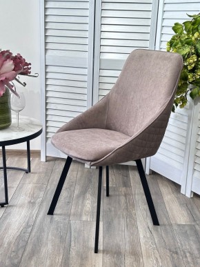 Стул CASA, 360 град. поворот. B5 Капучино, велюр / черный каркас,М-City в Ханты-Мансийске - hanty-mansiysk.mebel24.online | фото 2