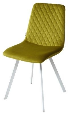 Стул DAIQUIRI BLUVEL-75 OLIVA / белый каркас, велюр М-City в Ханты-Мансийске - hanty-mansiysk.mebel24.online | фото 1