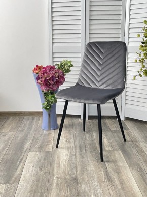 Стул DUKE BLUVEL-14 GREY, велюр / черный каркас М-City в Ханты-Мансийске - hanty-mansiysk.mebel24.online | фото 4
