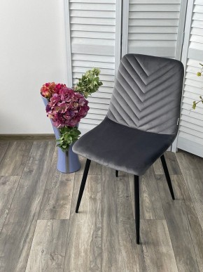 Стул DUKE BLUVEL-14 GREY, велюр / черный каркас М-City в Ханты-Мансийске - hanty-mansiysk.mebel24.online | фото 5