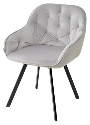 Стул GALE 360 град. поворот. BLUVEL-03 LIGHT GREY, велюр/ черный каркас, М-City в Ханты-Мансийске - hanty-mansiysk.mebel24.online | фото 1