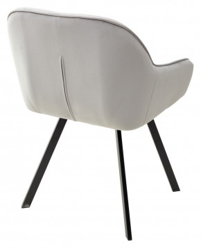 Стул GALE 360 град. поворот. BLUVEL-03 LIGHT GREY, велюр/ черный каркас, М-City в Ханты-Мансийске - hanty-mansiysk.mebel24.online | фото 4