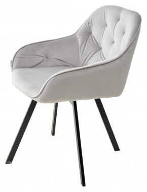 Стул GALE 360 град. поворот. BLUVEL-03 LIGHT GREY, велюр/ черный каркас, М-City в Ханты-Мансийске - hanty-mansiysk.mebel24.online | фото 5