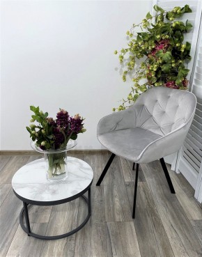 Стул GALE 360 град. поворот. BLUVEL-03 LIGHT GREY, велюр/ черный каркас, М-City в Ханты-Мансийске - hanty-mansiysk.mebel24.online | фото 6