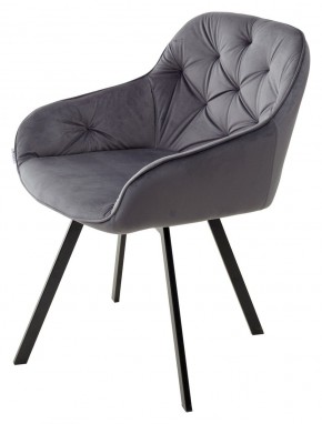 Стул GALE 360 град. поворот. BLUVEL-14 GREY, велюр/ черный каркас, М-City в Ханты-Мансийске - hanty-mansiysk.mebel24.online | фото 5