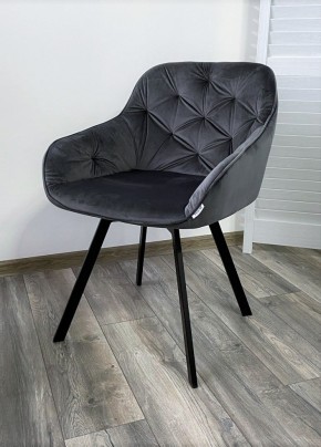 Стул GALE 360 град. поворот. BLUVEL-14 GREY, велюр/ черный каркас, М-City в Ханты-Мансийске - hanty-mansiysk.mebel24.online | фото 6