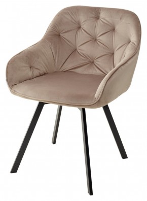 Стул GALE 360 град. поворот. BLUVEL-40 BEIGE, велюр/ черный каркас, М-City в Ханты-Мансийске - hanty-mansiysk.mebel24.online | фото 1