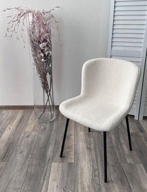 Стул RIYA UF992-01 Белый, teddy / черный каркас М-City в Ханты-Мансийске - hanty-mansiysk.mebel24.online | фото 5