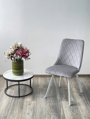 Стул TYCOON BLUVEL-03 LIGHT GREY / белый каркас М-City в Ханты-Мансийске - hanty-mansiysk.mebel24.online | фото 2