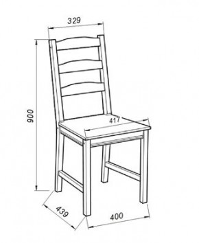 Стул Вествик, массив сосны, цвет белый в Ханты-Мансийске - hanty-mansiysk.mebel24.online | фото 3