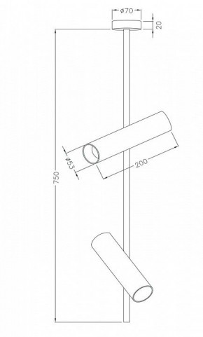 Светильник на штанге Maytoni Elti C021CL-02W в Ханты-Мансийске - hanty-mansiysk.mebel24.online | фото 4