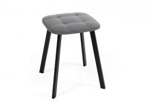 Табурет черный Крафт KV Ultra велюр Grey серый в Ханты-Мансийске - hanty-mansiysk.mebel24.online | фото