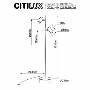 Торшер Citilux Twin CL809010N в Ханты-Мансийске - hanty-mansiysk.mebel24.online | фото 5