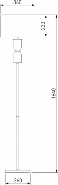 Торшер Eurosvet Caprera 01154/1 латунь в Ханты-Мансийске - hanty-mansiysk.mebel24.online | фото 3