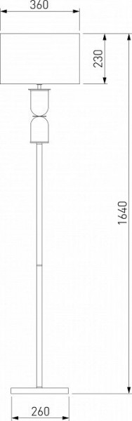 Торшер Eurosvet Caprera 01154/1 никель в Ханты-Мансийске - hanty-mansiysk.mebel24.online | фото 2