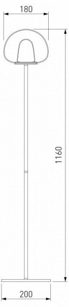 Торшер Eurosvet Twice 90327/1 черный в Ханты-Мансийске - hanty-mansiysk.mebel24.online | фото