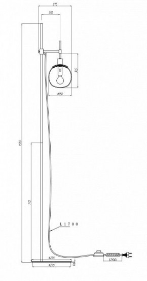 Торшер Maytoni Erich MOD221-FL-01-G в Ханты-Мансийске - hanty-mansiysk.mebel24.online | фото 5