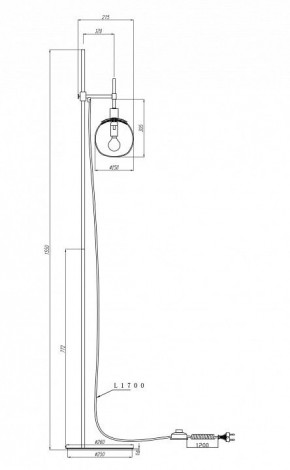 Торшер Maytoni Erich MOD221-FL-01-N в Ханты-Мансийске - hanty-mansiysk.mebel24.online | фото 3