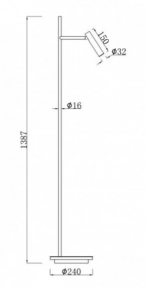 Торшер Maytoni Estudo Z010FL-L8W3K в Ханты-Мансийске - hanty-mansiysk.mebel24.online | фото 2