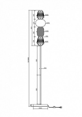Торшер Maytoni Pattern MOD267FL-L32CH3K в Ханты-Мансийске - hanty-mansiysk.mebel24.online | фото 2