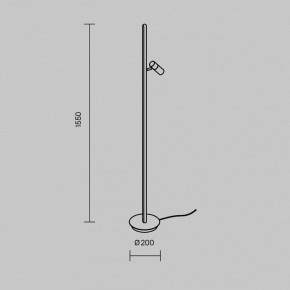 Торшер Maytoni Thin MOD395FL-L28B3K в Ханты-Мансийске - hanty-mansiysk.mebel24.online | фото 5