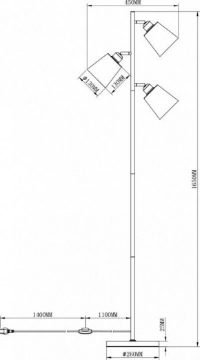 Торшер Moderli Floor V3050-3F в Ханты-Мансийске - hanty-mansiysk.mebel24.online | фото 3